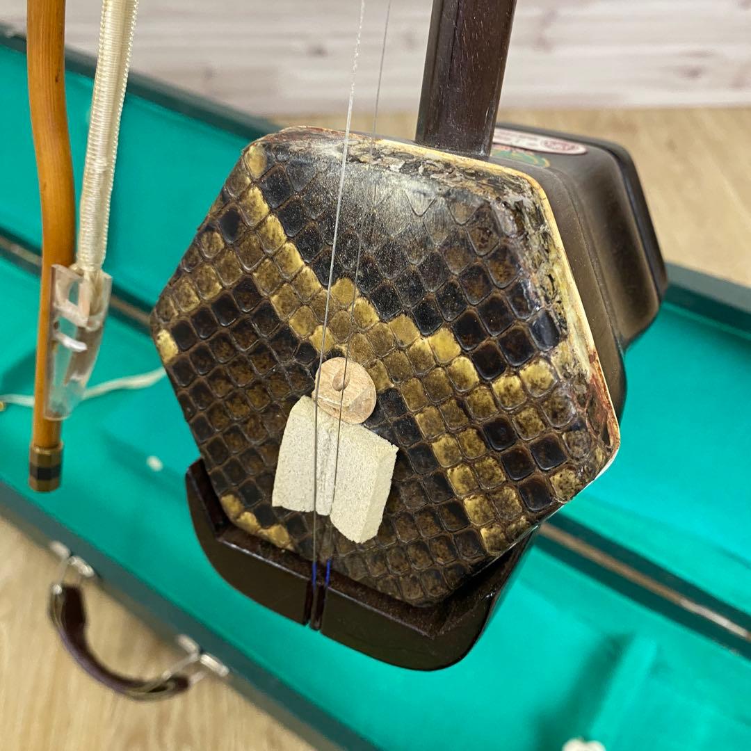 二胡 弦楽器 上海敦煌 弓 ハードケース付き