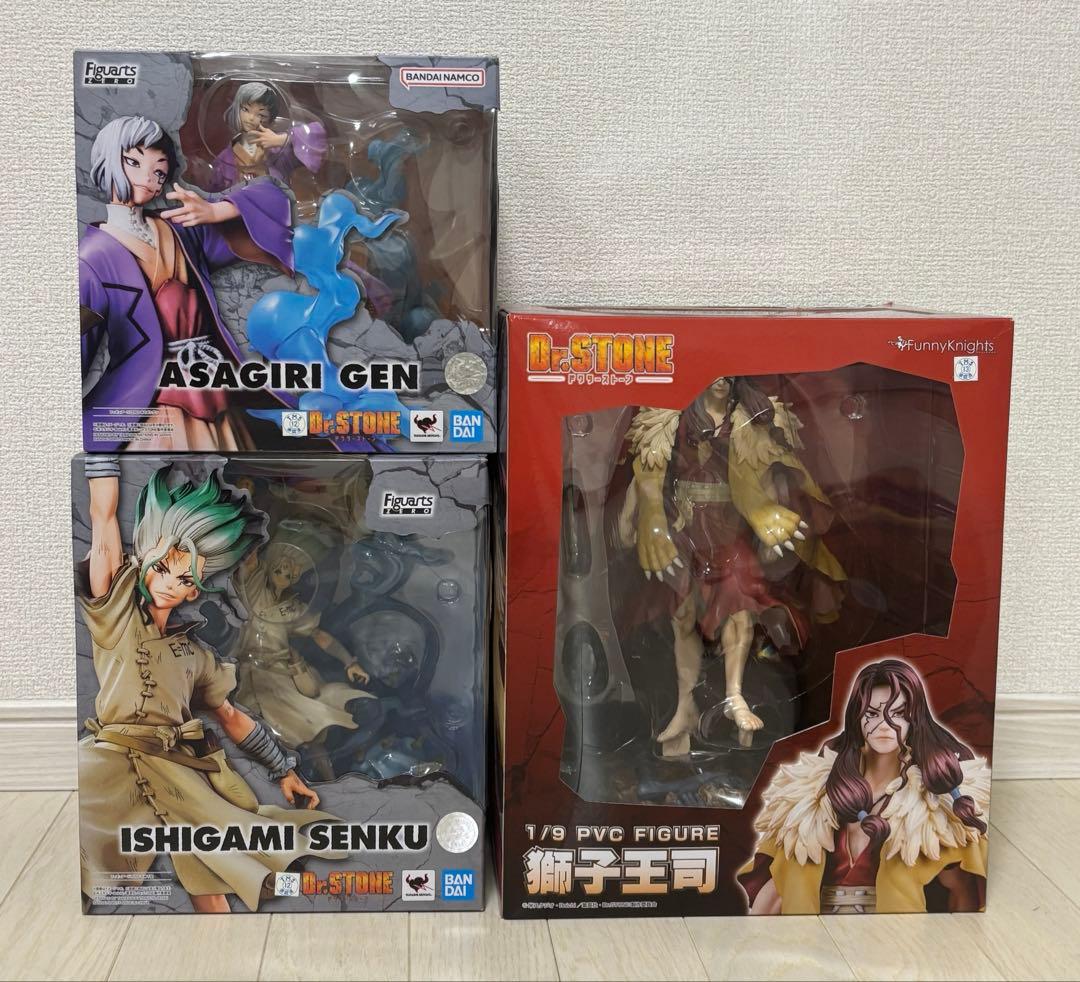Dr. Stone フィギュア 石神千空　あさぎりゲン　獅子王司　3体