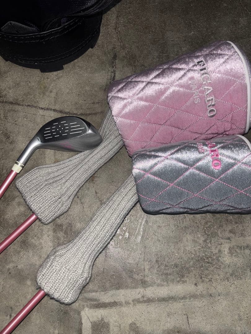 バック美品‼️FIGARO PARIS ゴルフバッククラブセットハーフセット7本