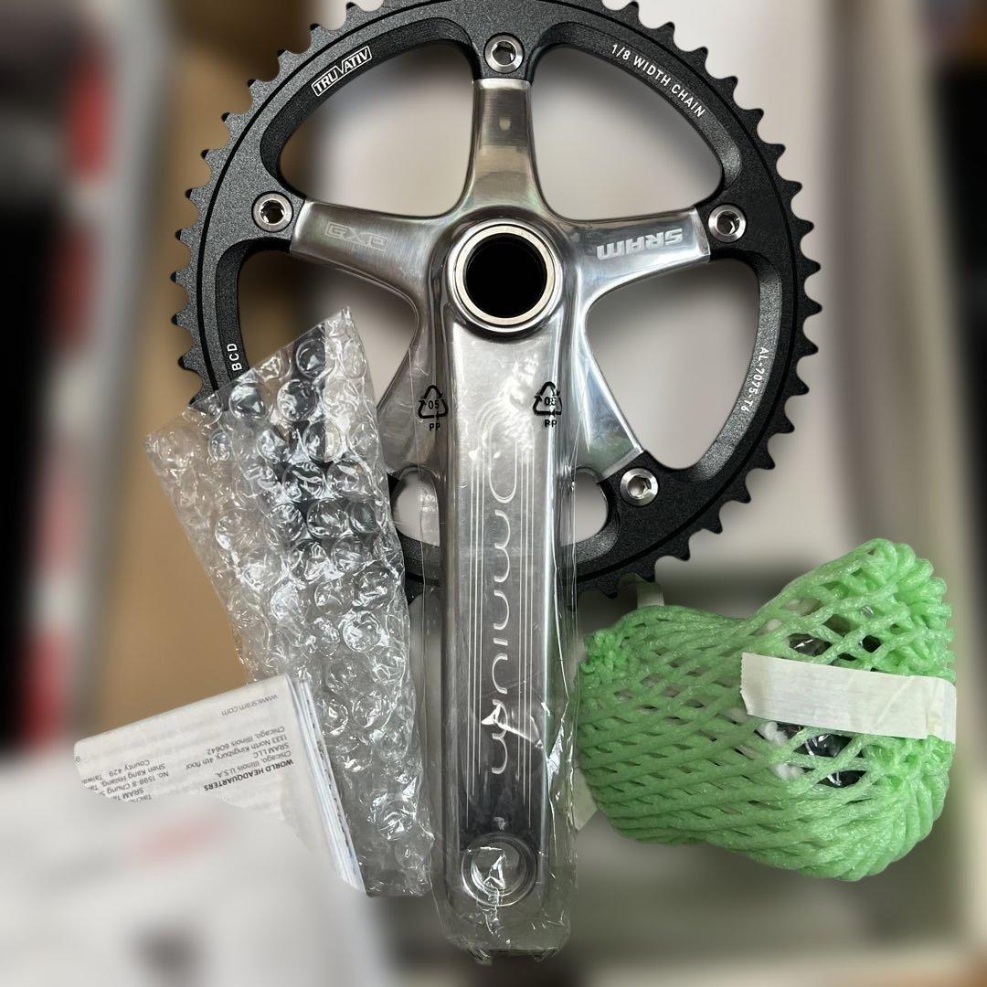 SRAM OMNIUM クランクセット 48T クランク長165ミリ シルバー