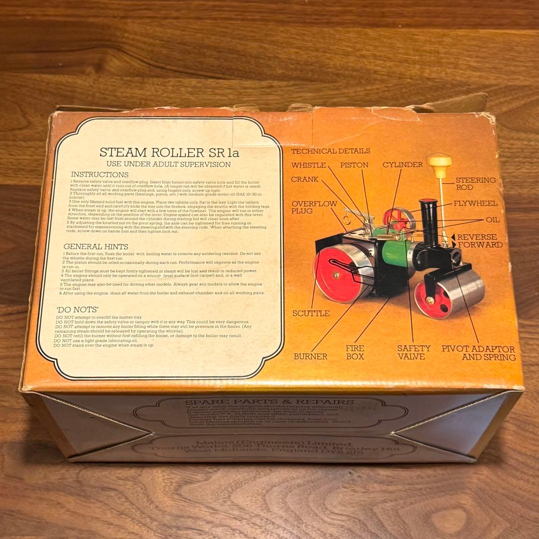 希少未使用☆Mamod社製スチームエンジン【スチームローラー】イギリス製 蒸気