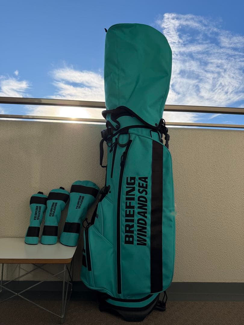 BRIEFING WINDANDSEA キャディバッグ ヘッドカバー3セット付き