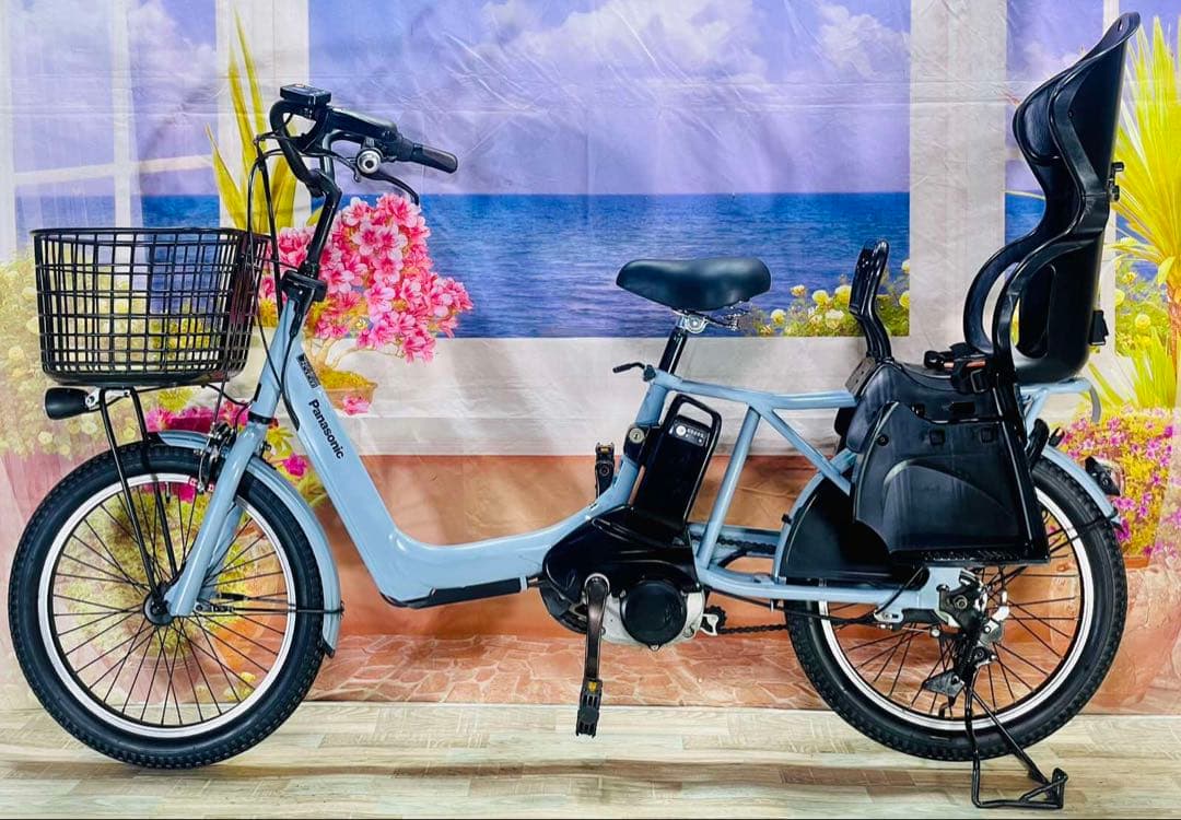ギュットアニーズ⭐️16AH！パナソニック子供乗せ電動アシスト自転車Y3249