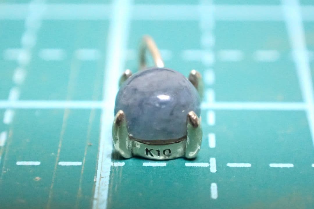 糸魚川翡翠　入コン沢　濃い青　10金　ペントップ　⑤　送料無料