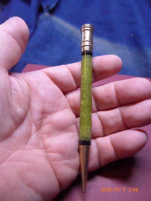 貴重！ヴィンテージ　パーカーのDUOFOLD　マーブル＋金張のシャープペンシル