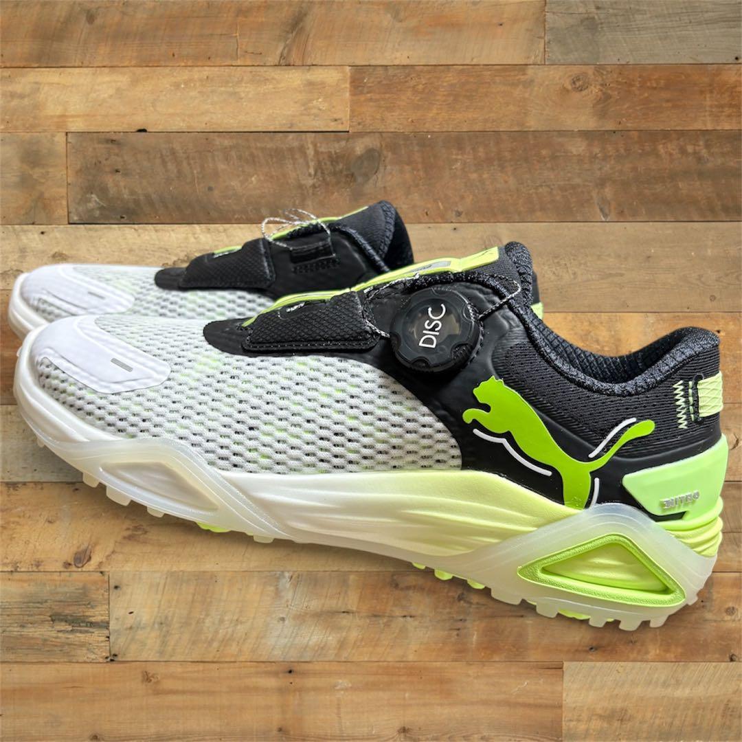 Puma DISC ゴルフシューズ ホワイト/ブラック/ライム　プーマ　26cm