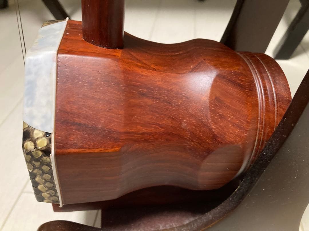 新品未使用 中胡/中国輸入品 低音二胡 上級紅木