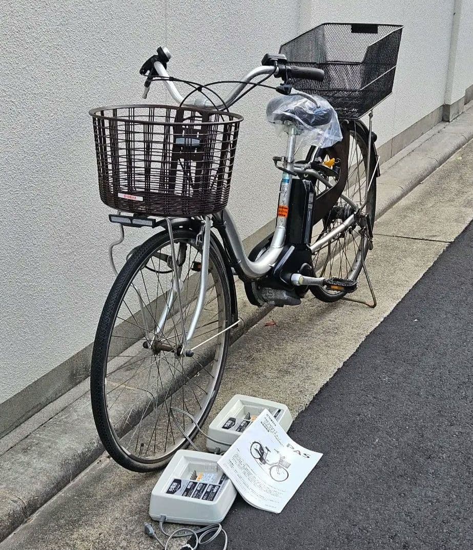 ヤマハ♪26インチ♪電動アシスト自転車♪3段変速♪シルバー