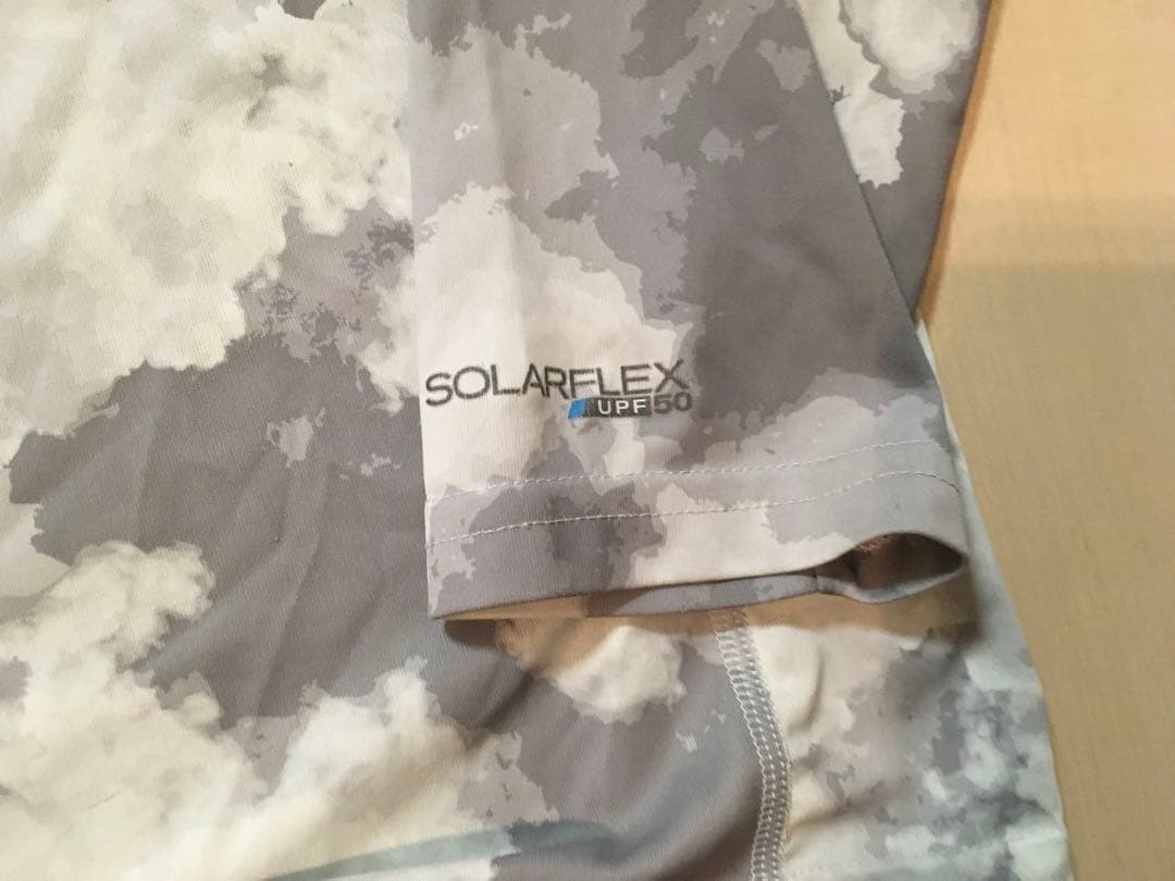 SIMMS シムスフィッシングシャツ グレーカモ柄 M（L）