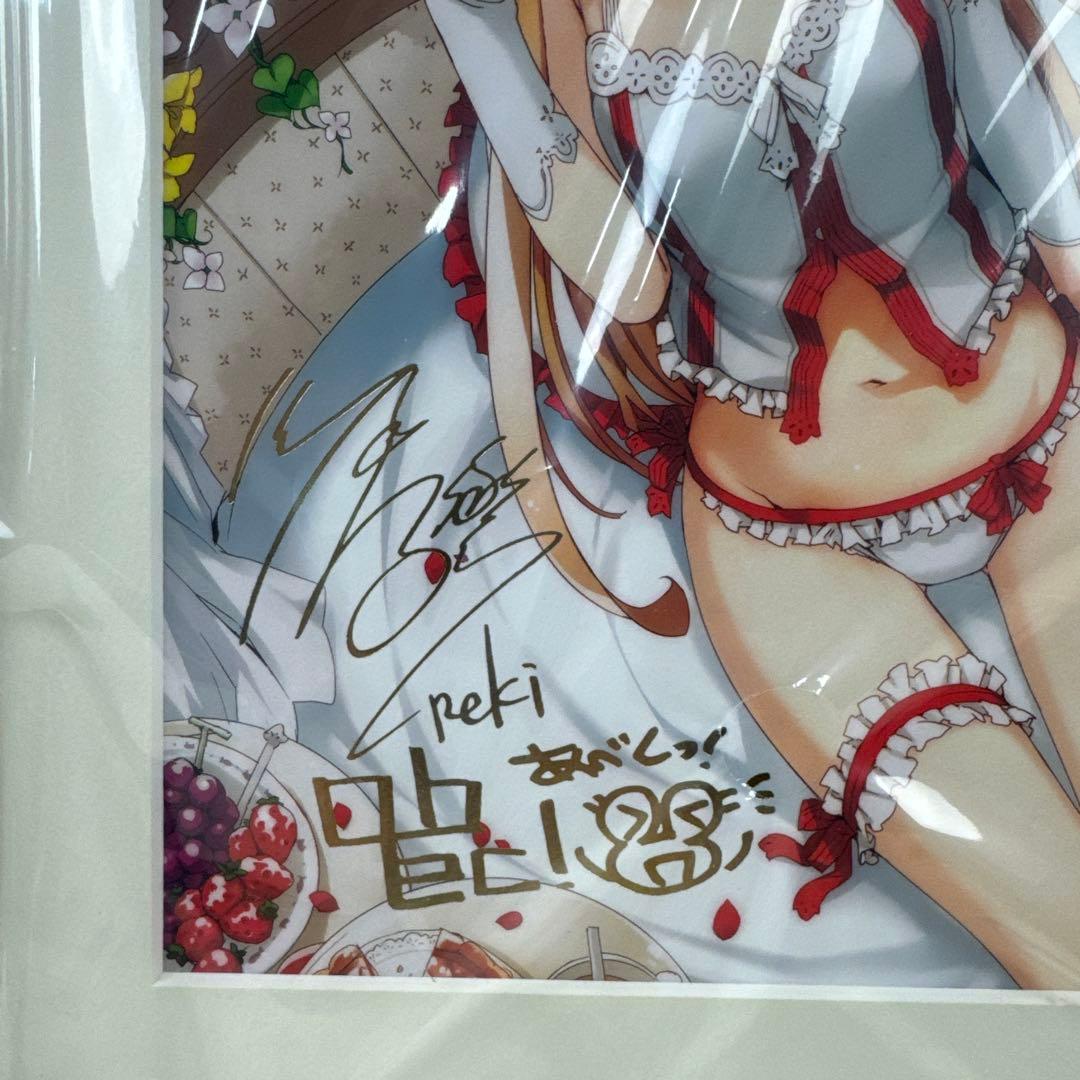 ソードアート・オンライン 著者＆イラストレーター箔押し サイン入り 複製原画