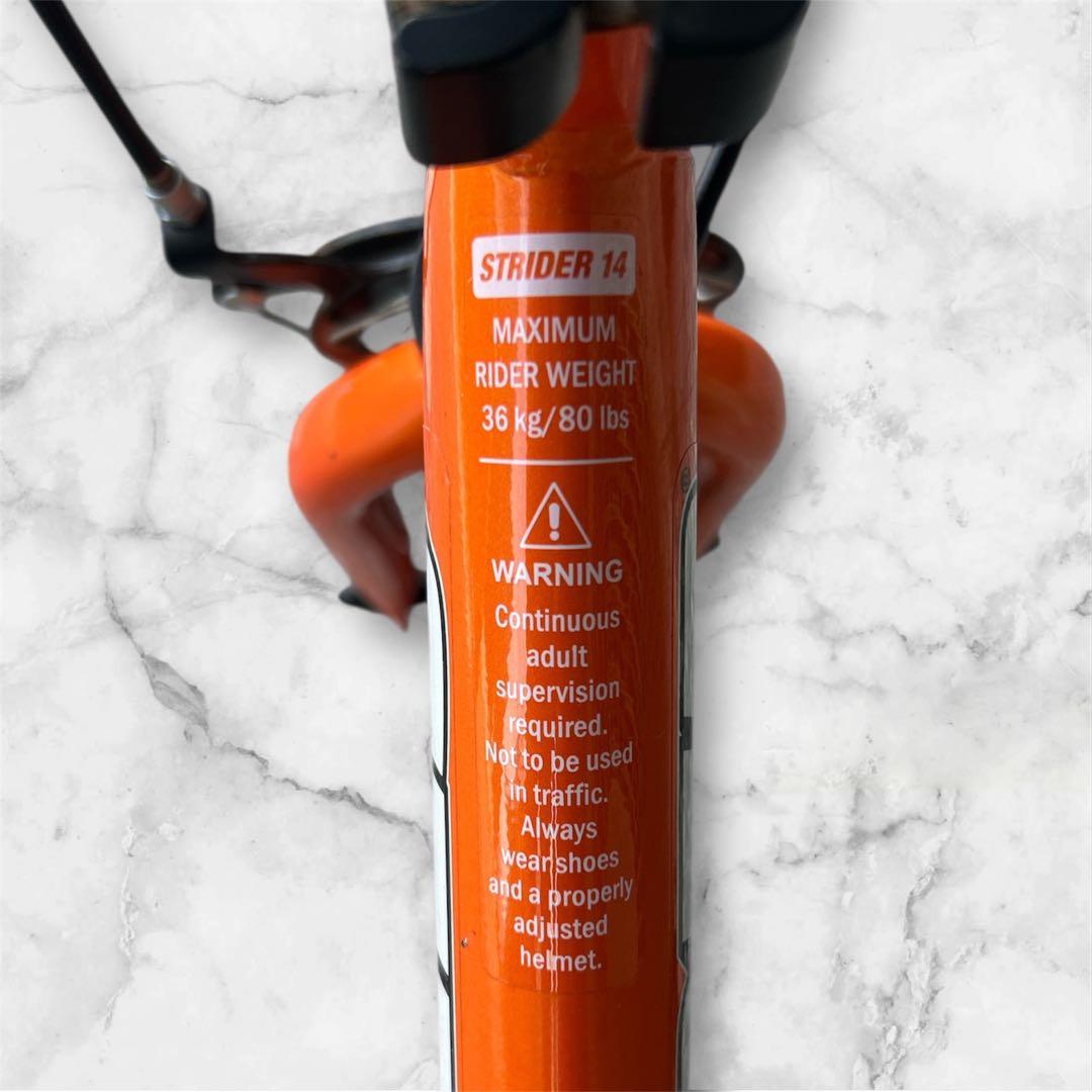 【美品】STRIDER ストライダー14X オレンジ キッズ バランスバイク