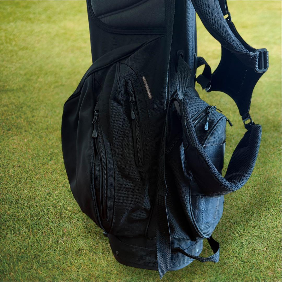 美品　ブリーフィングゴルフ　コラボ　サンマウンテン　キャディバッグ　スタンド　黒