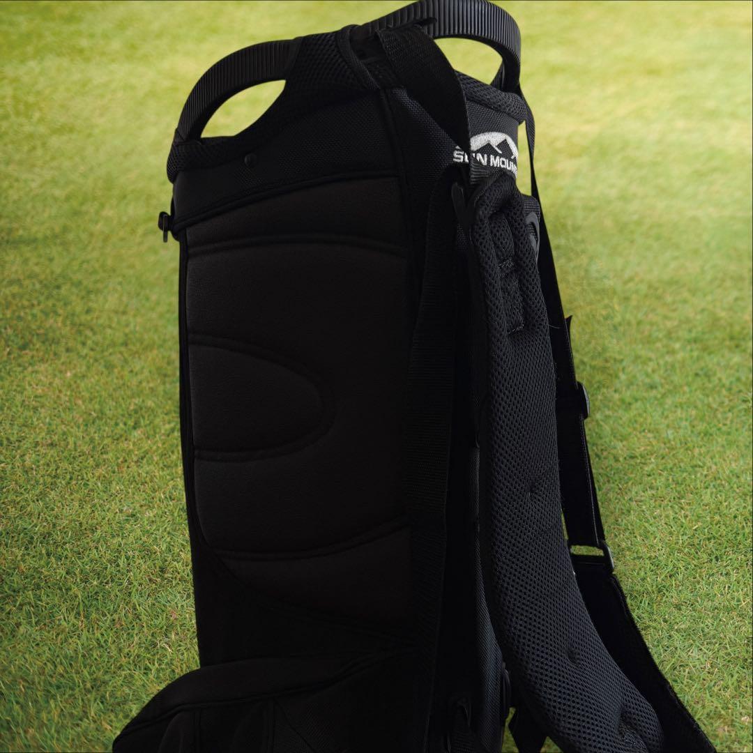 美品　ブリーフィングゴルフ　コラボ　サンマウンテン　キャディバッグ　スタンド　黒