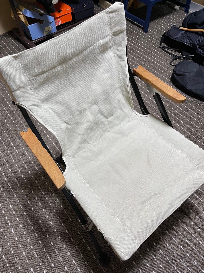 カ*タ様 スノーピーク　ローチェアショート　アイボリー　収納ケース・ドリンクホル
