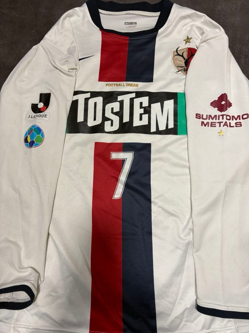 鹿島アントラーズ 2009 アウェーユニ TOSTEM 縦ロゴ