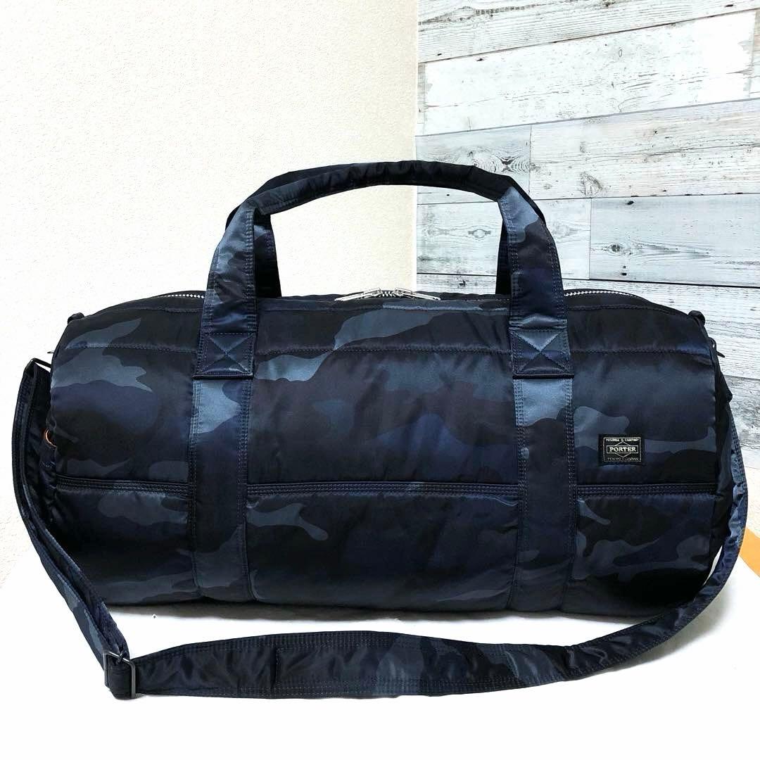 未使用級✨激レア ポータータンカー ボストンバッグM 2wayカモフラネイビー