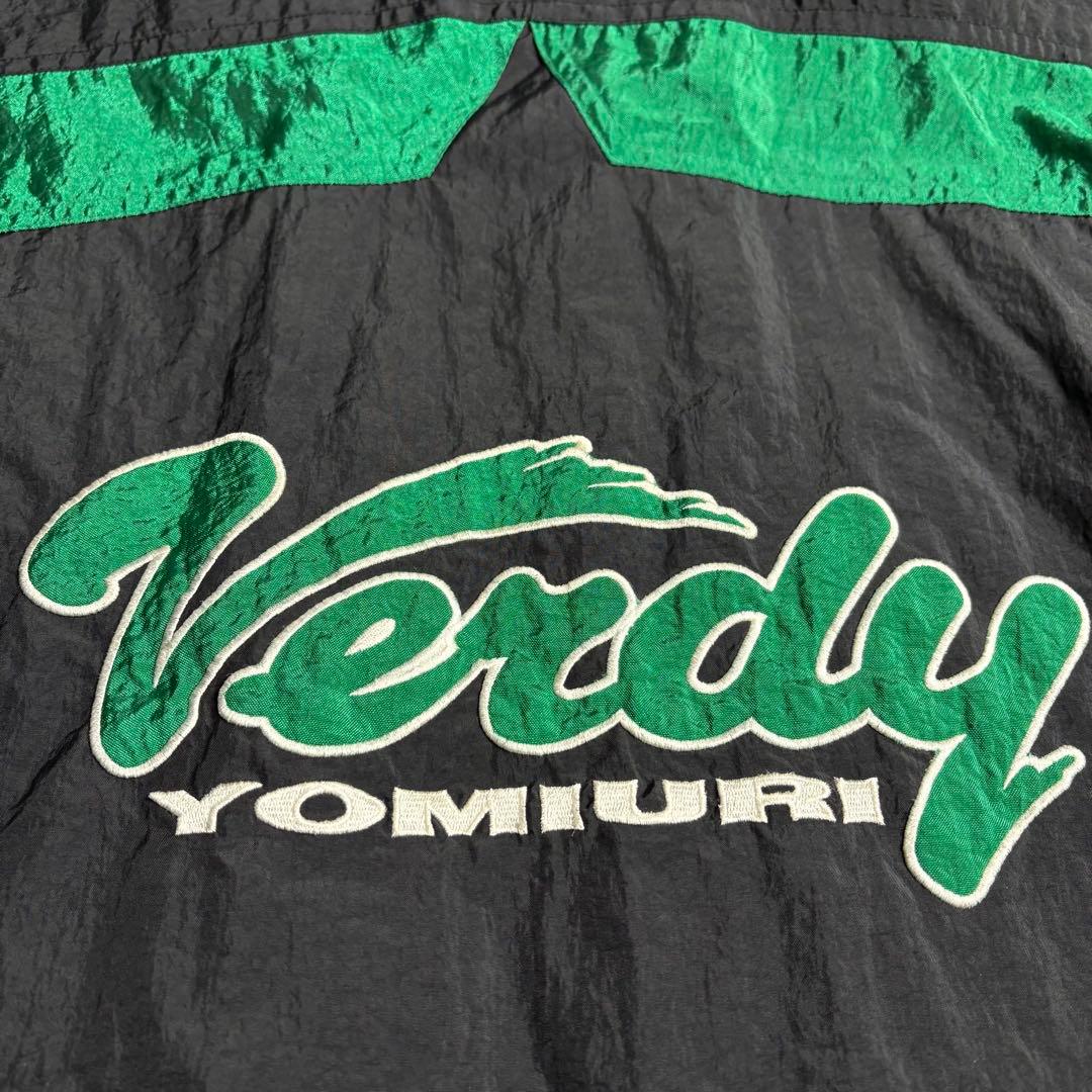 90s Jリーグ　読売ヴェルディ　NIKE ナイロンベンチコート　ホームカラー