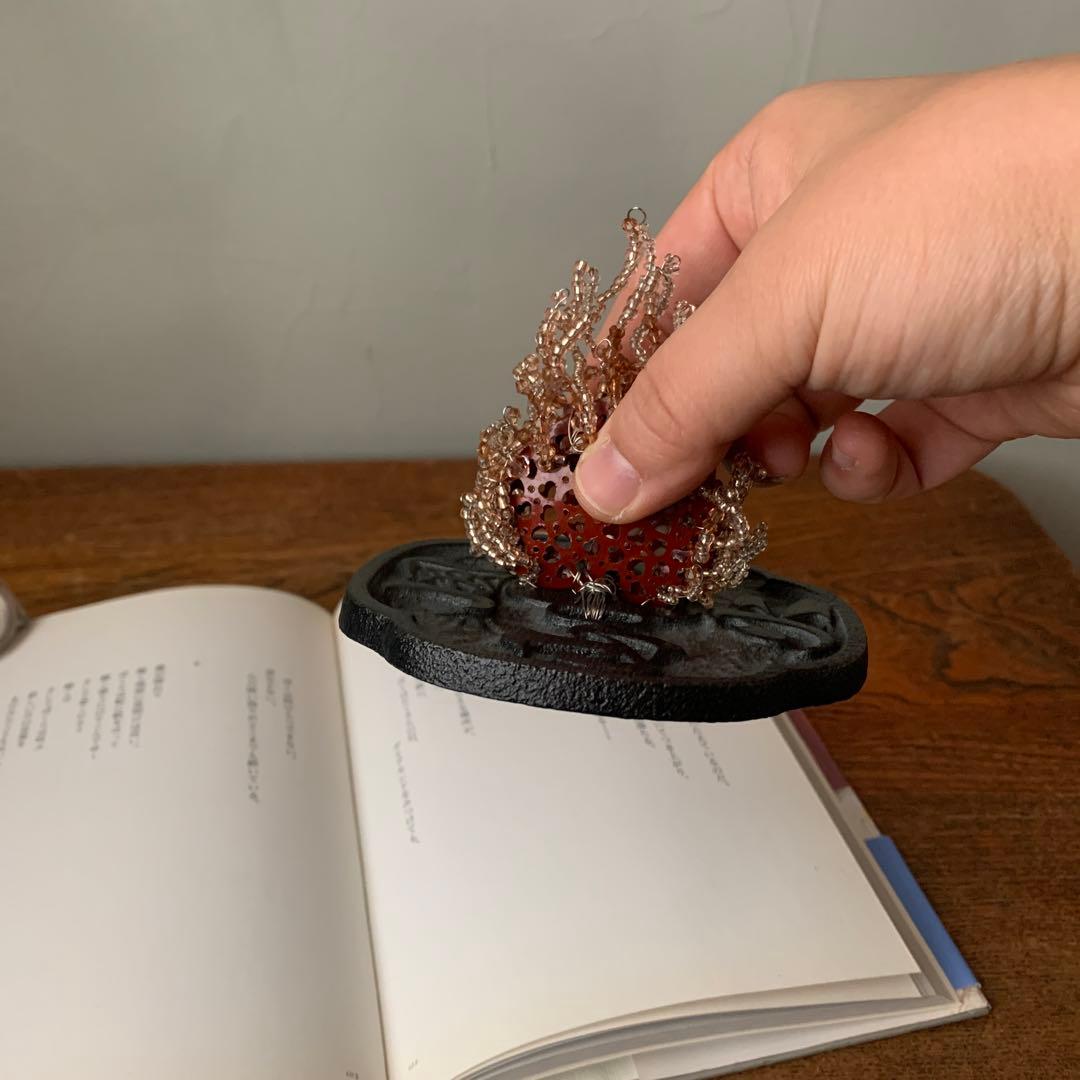 妻の作った　文鎮　風林火山　炎のたからもの　静かに燃える火のペーパーウエイト