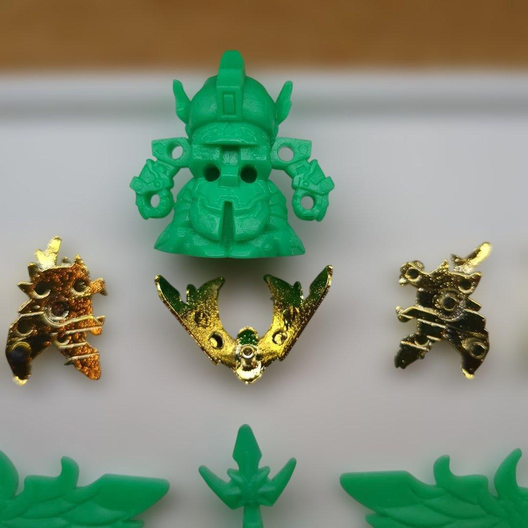 輝神大将軍　獅龍凰　ガン消し 金メッキ