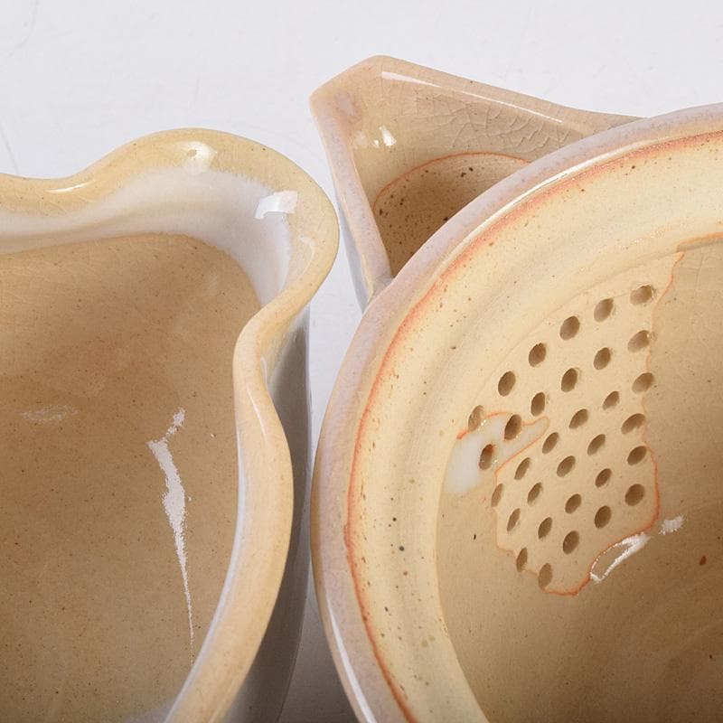 茶道具　萩焼　十二代　田原陶兵衛造　煎茶器一式　茶器揃　共箱　V　R8989