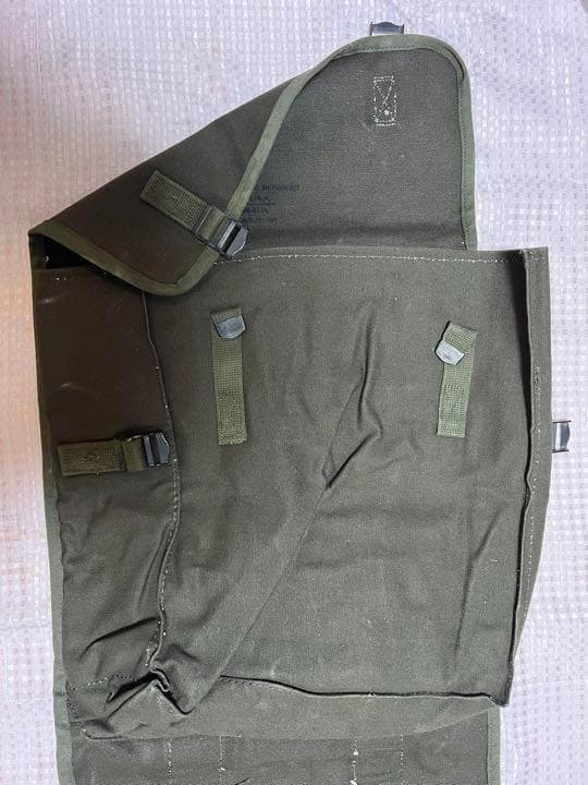 米軍 実物 テントリペアキットバッグ キャンバス