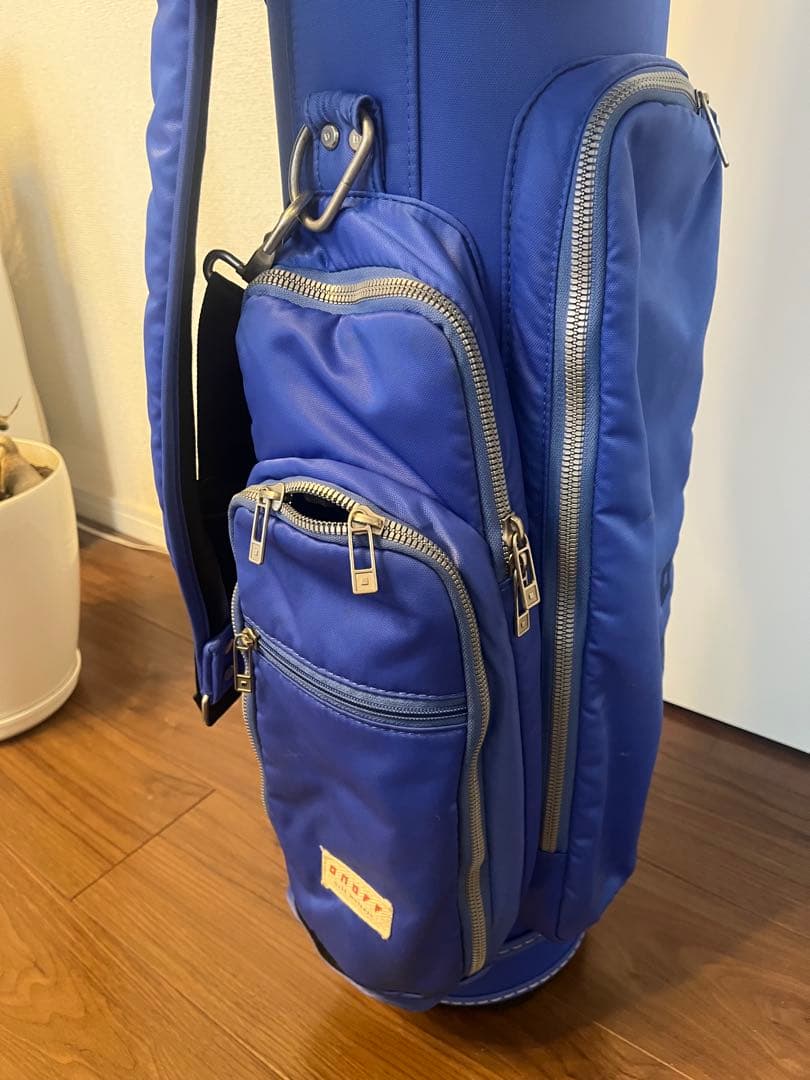 オノフ　青色 キャディバッグ ショルダーストラップ付き