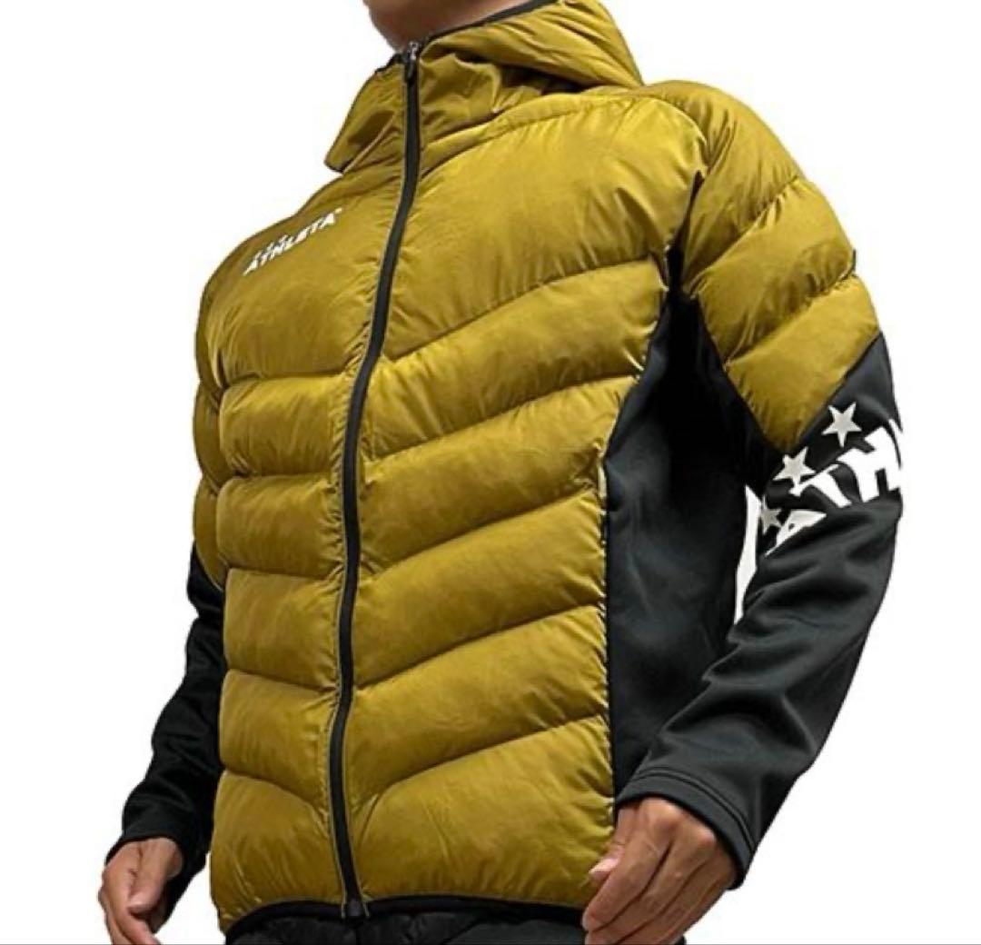 ダウンMサイズ　アスレタ 中綿　ATHLETA フード付きダウンジャケット