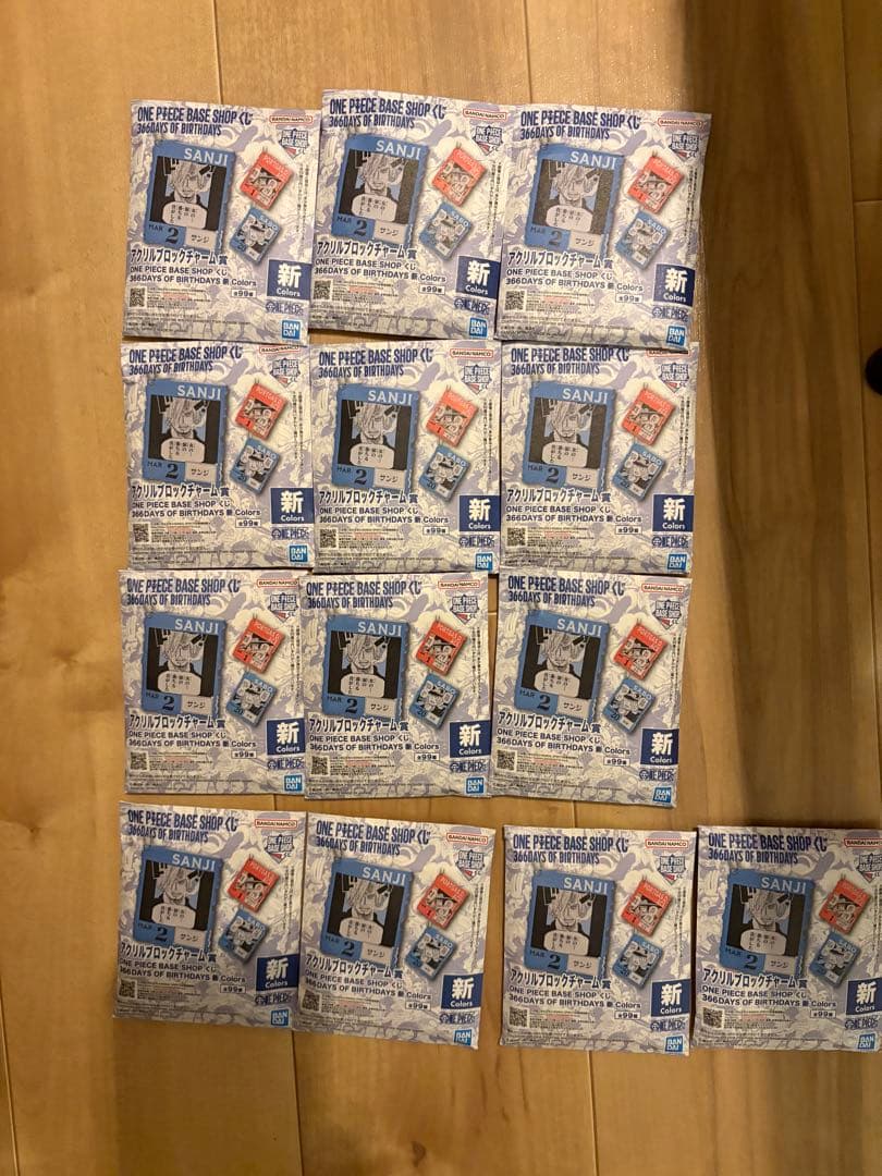 onepiece BASE shop アクリルブロックチャーム 1月〜3月
