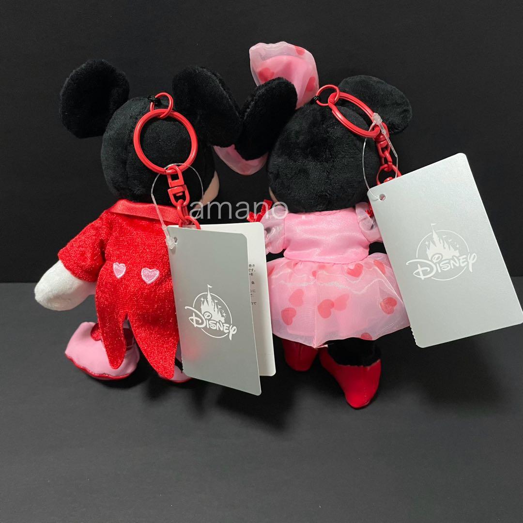 ディズニーストア ミッキー ミニー ぬいぐるみキーチェーン