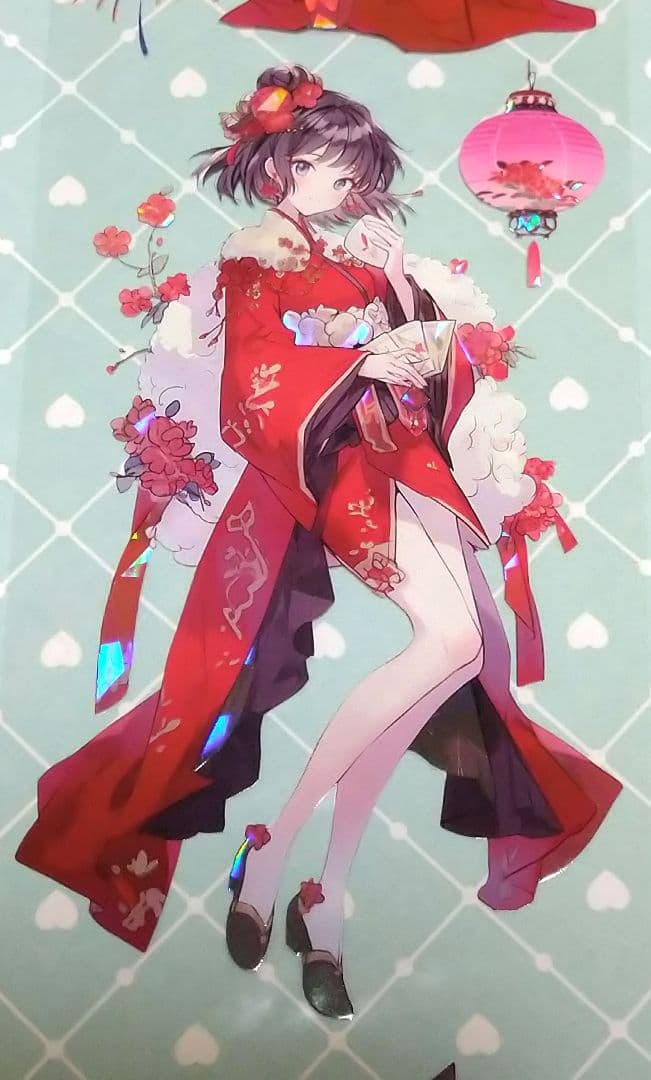 廃盤品✩J1065＃花绮川(贝壳光)目境幽冥切売り海外人物マステ女の子AIマステ