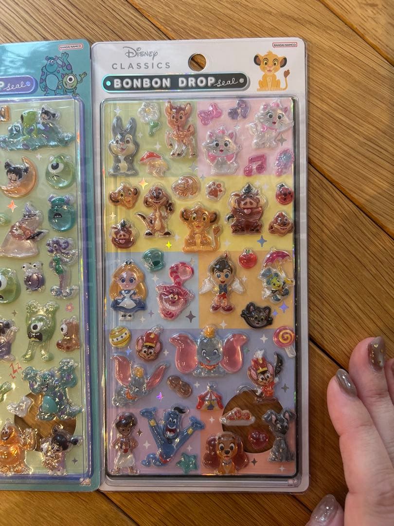 正規品★ボンボンドロップシール　ディズニー　4枚セット