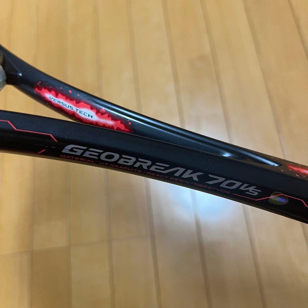 YONEX GEOBREAK 70VS 軟式用テニスラケット ブラック×レッド