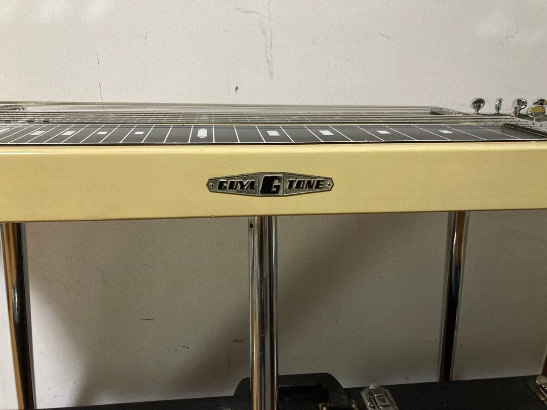 Guyatone グヤ8弦WネックスチールギターHG-188C 脚、ケース付