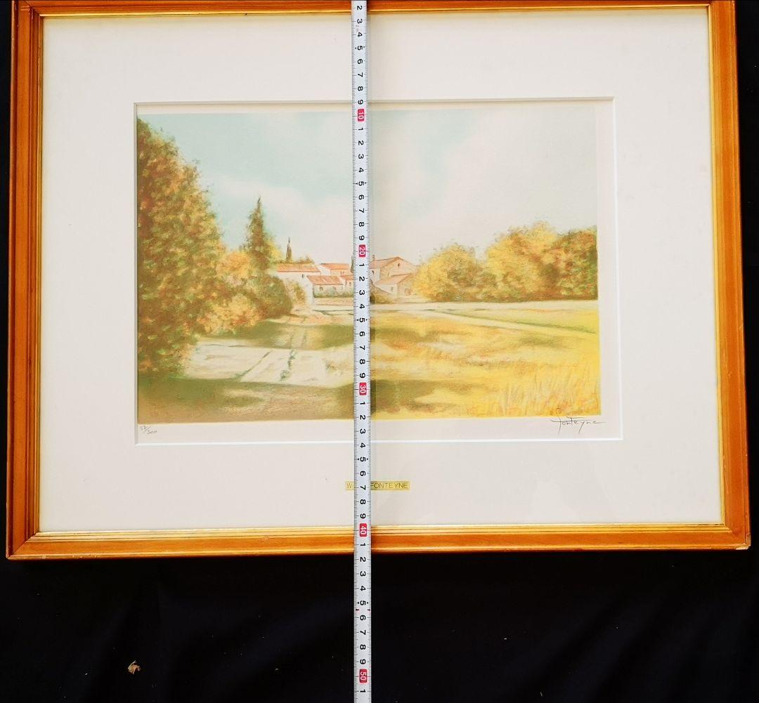 ♦️ヴィリアム・フォンテーヌ♦️「ルールマラン村」カラーリトグラフ 32/300