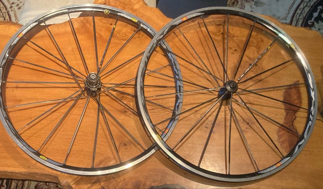 【中古品】マビック　MAVIC KSYRIUM SSC チューブラーホイール