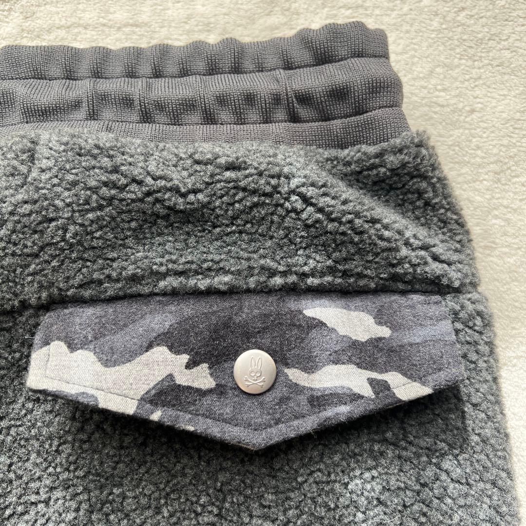 未使用 サイコバニー PsychoBunny ボアフリースパンツS グレー