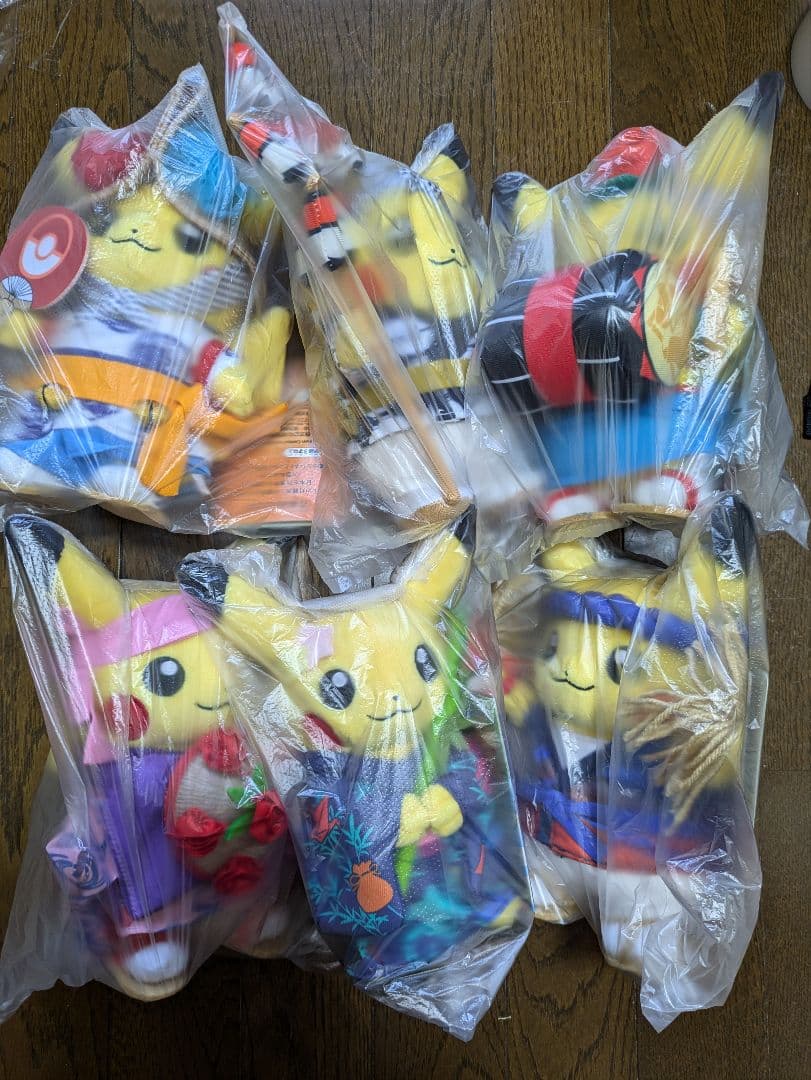 ポケモンセンタートウホク　お祭り　ピカチュウ　ぬいぐるみ　6種 　オマケ付き⑳