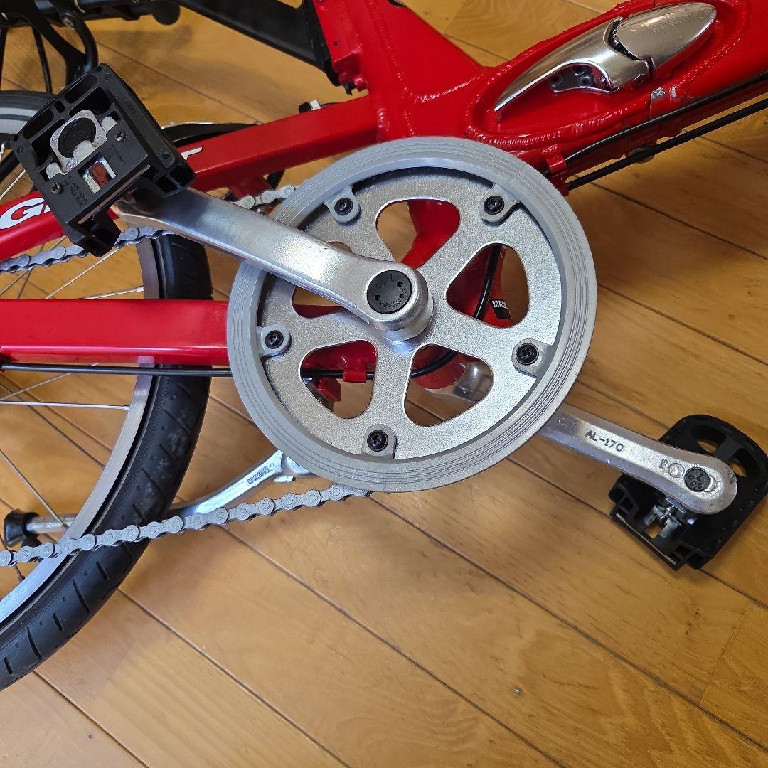 ジャイアントHalfway　(ハーフウェイ)　折りたたみ自転車　カラー赤レッド