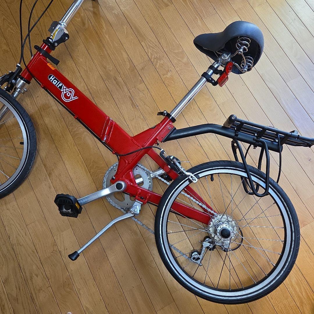 ジャイアントHalfway　(ハーフウェイ)　折りたたみ自転車　カラー赤レッド