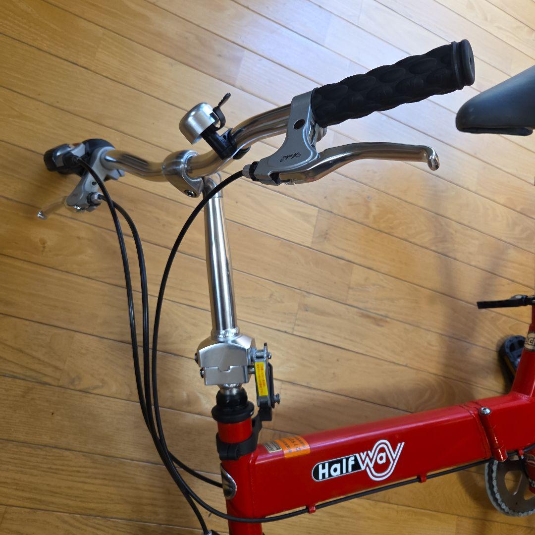 ジャイアントHalfway　(ハーフウェイ)　折りたたみ自転車　カラー赤レッド