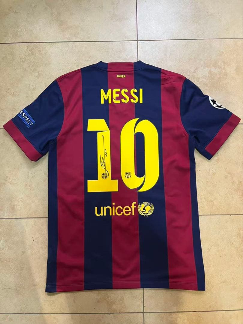 ICONS FCバルセロナ メッシ 直筆サイン入り ユニフォーム 14-15
