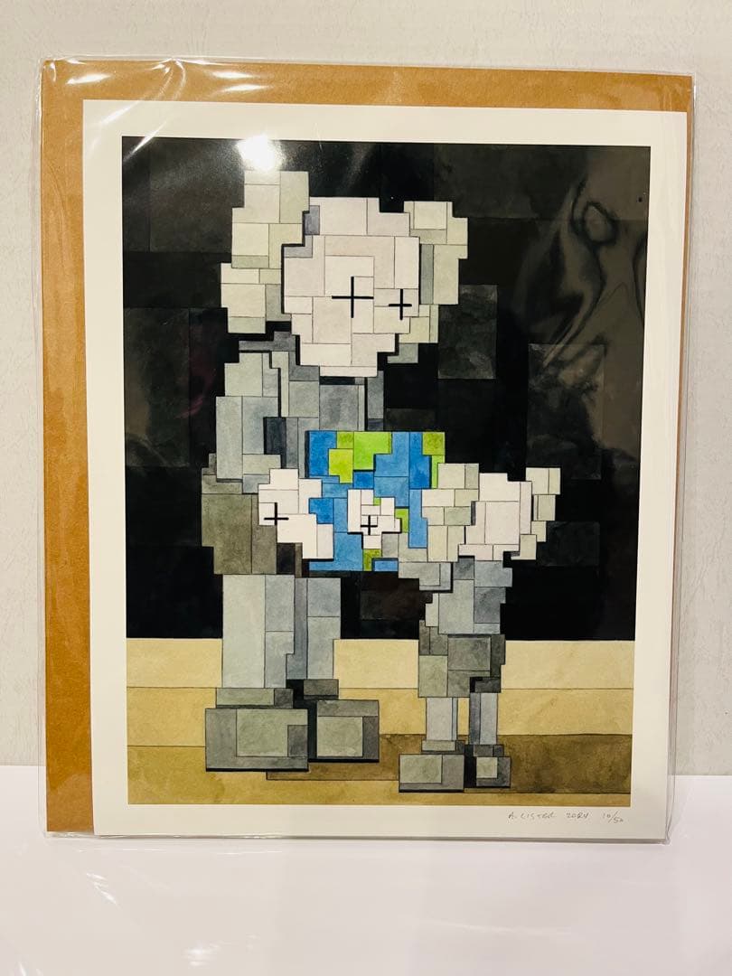ADAM LISTER アダムリスター シルクスクリーン KAWS モチーフ