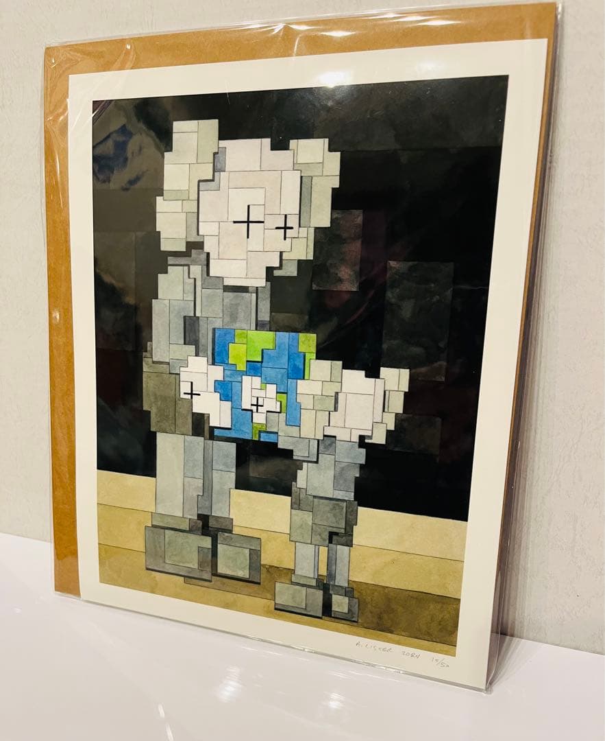 ADAM LISTER アダムリスター シルクスクリーン KAWS モチーフ