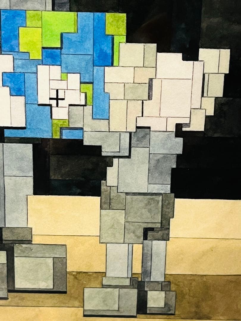 ADAM LISTER アダムリスター シルクスクリーン KAWS モチーフ