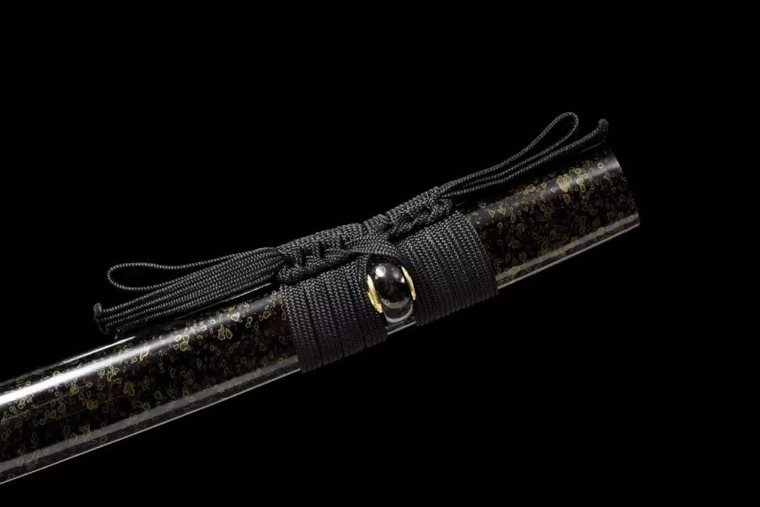 【千羽】石洗模様スチールコイル模様サムライナイフ 武具　刀装具　模造刀 居合刀