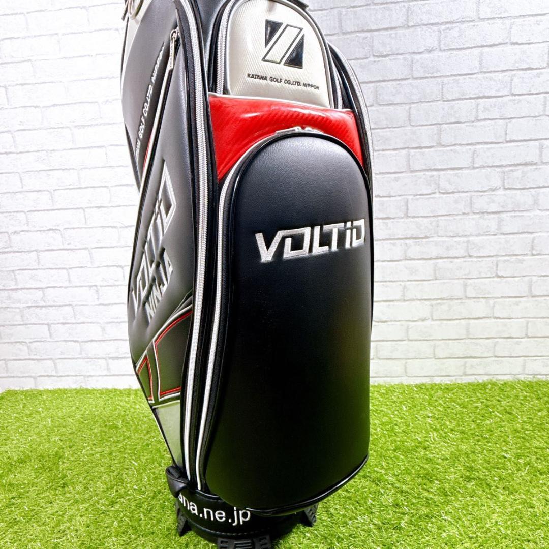 VOLTIO NINJA キャディバッグ ブラック×レッド×シルバー 未使用品