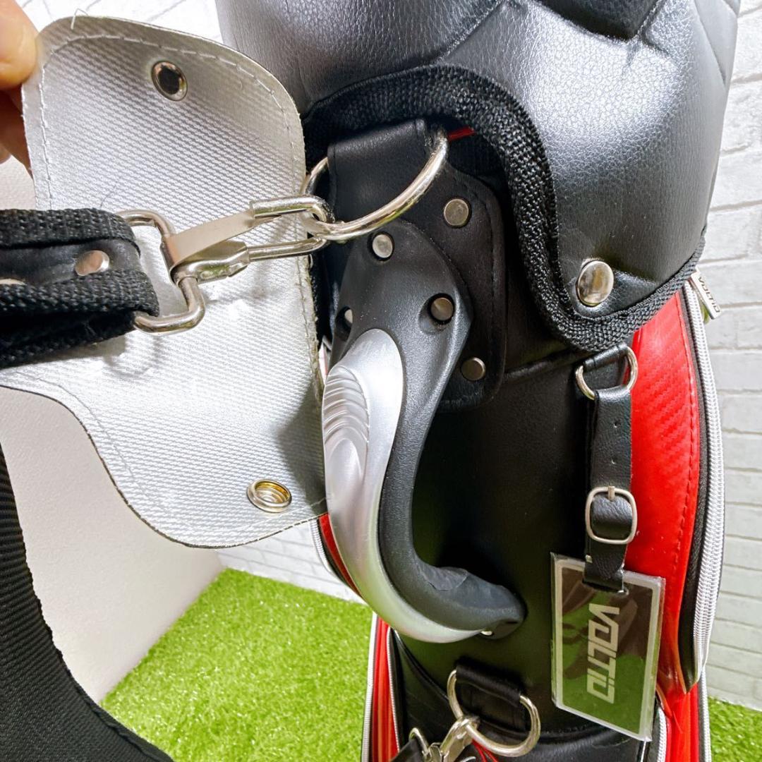 VOLTIO NINJA キャディバッグ ブラック×レッド×シルバー 未使用品