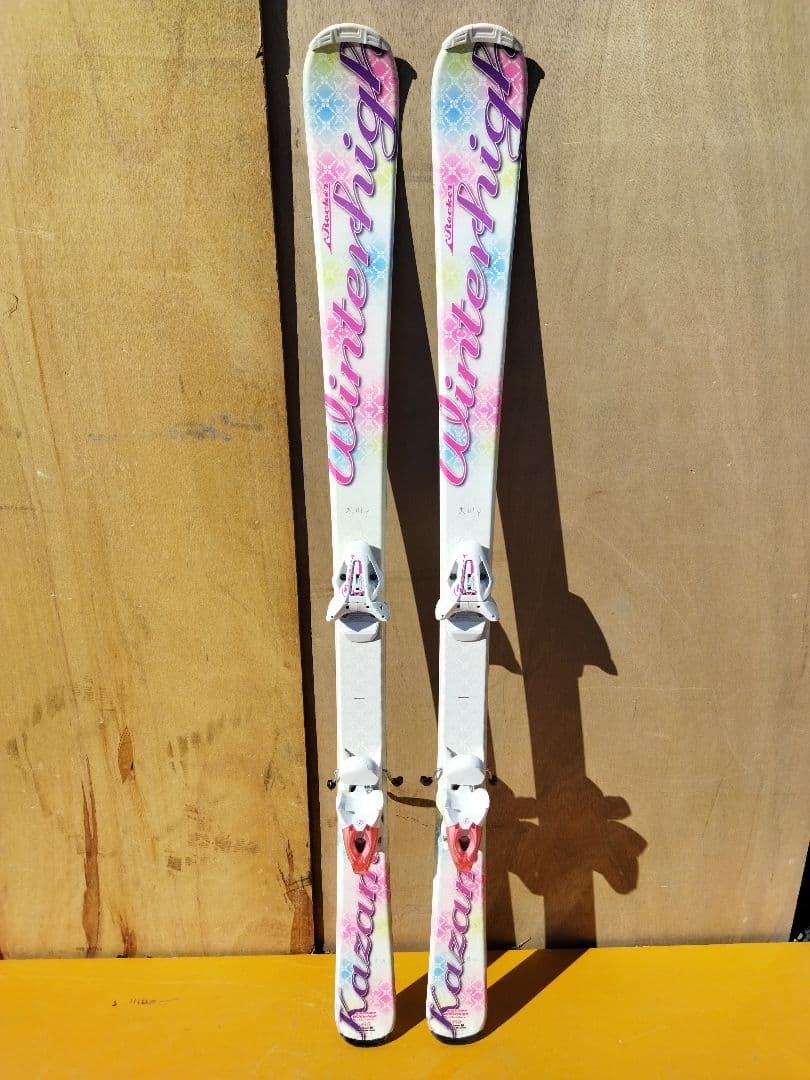 KAZAMA Winterhigh Rocker スキー板 　白　ピンク