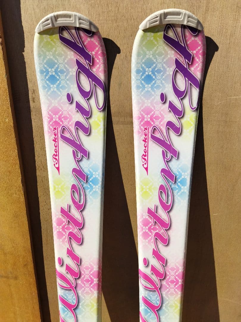 KAZAMA Winterhigh Rocker スキー板 　白　ピンク