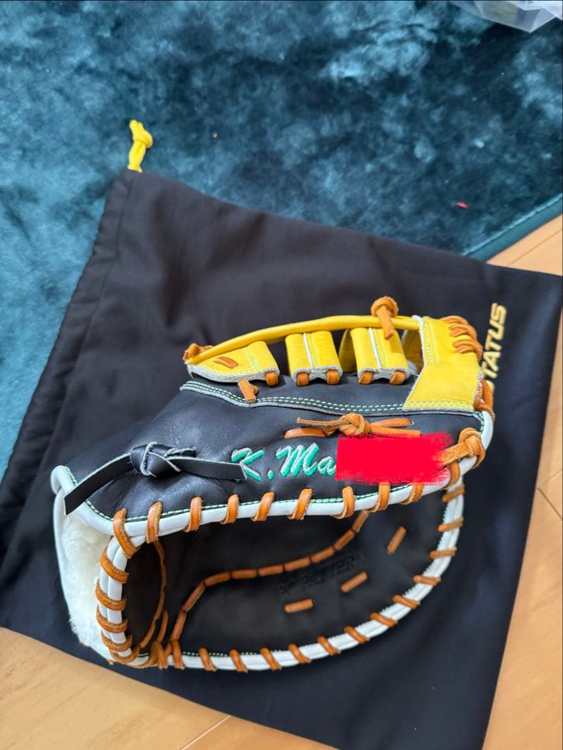 ZETT プロステイタス　軟式オーダー ファーストミット　型付け済み　屋外未使用